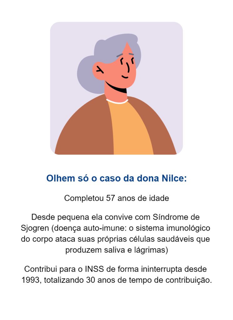 Exemplo de aposentadoria da pessoa com deficiência.