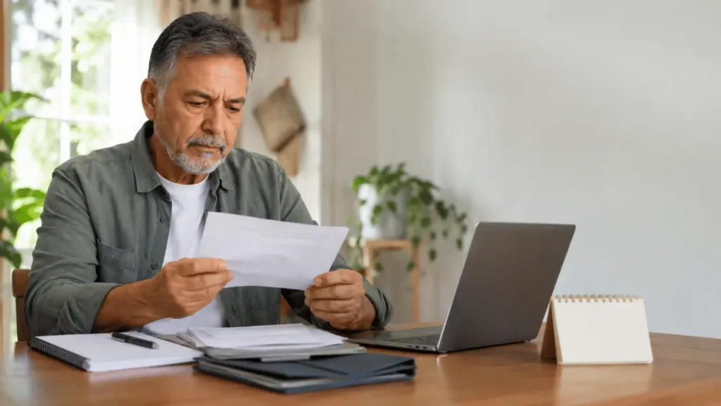 Aposentadoria por Invalidez: quem tem direito, quanto recebe e se o benefício é definitivo Homem analisando papéis