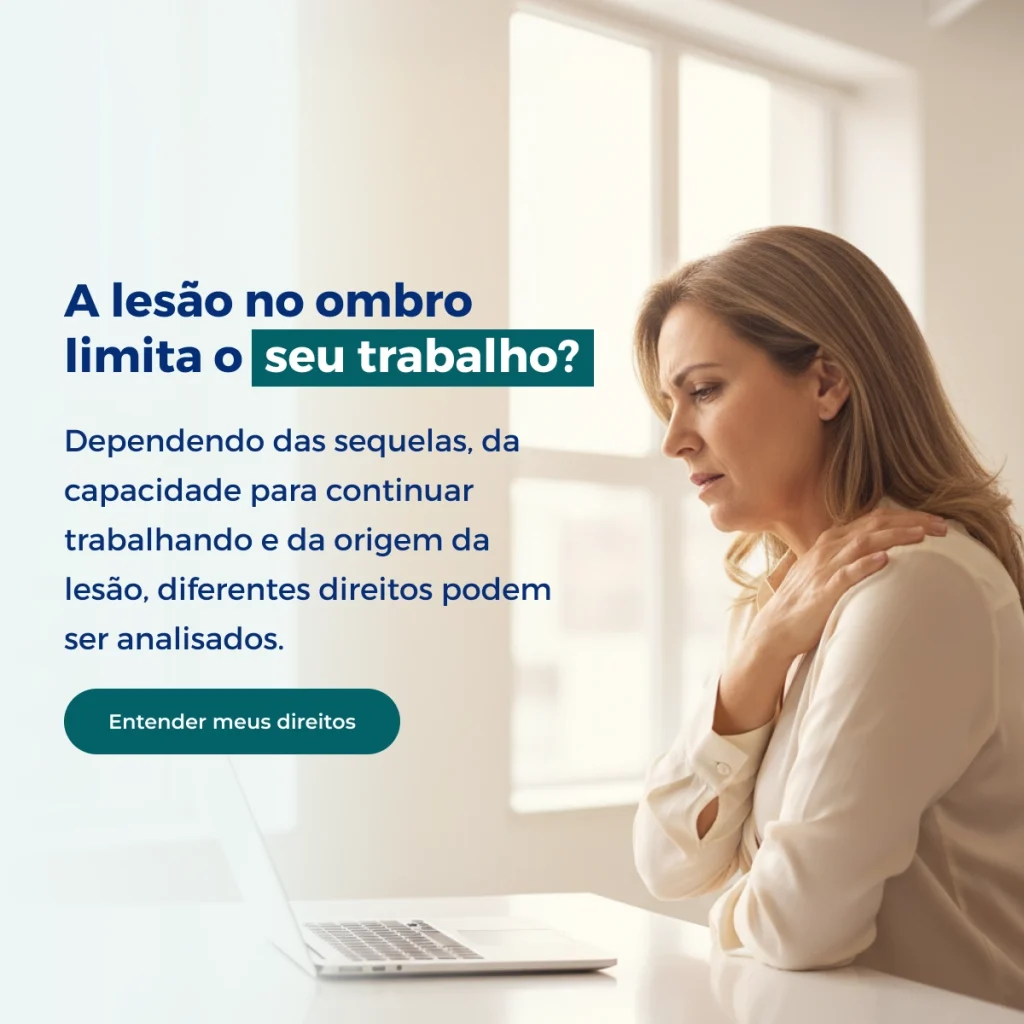 Aposentadoria CID M75.1 é possível? Síndrome do manguito rotador Banner de lesão no ombro