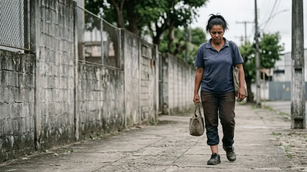 Auxílio-Acidente de trabalho: quem tem direito, quanto recebe e como pedir ao INSS Mulher caminhando na rua