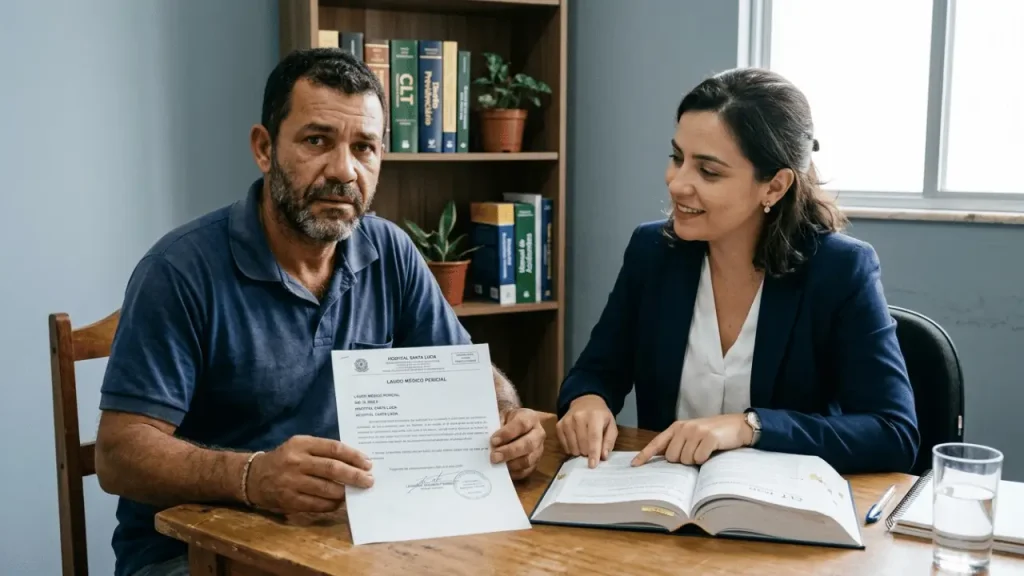 Doença ocupacional dá estabilidade no emprego? Entenda seus direitos Homem e advogada