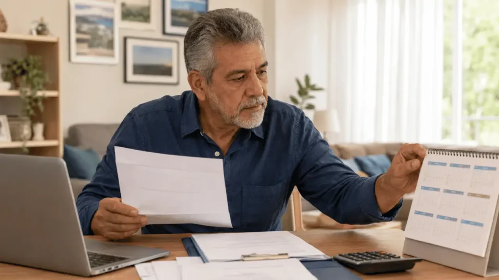 Valores Atrasados do INSS: como calcular e receber o retroativo de aposentadoria e auxílio-acidente Homem analisando documentos