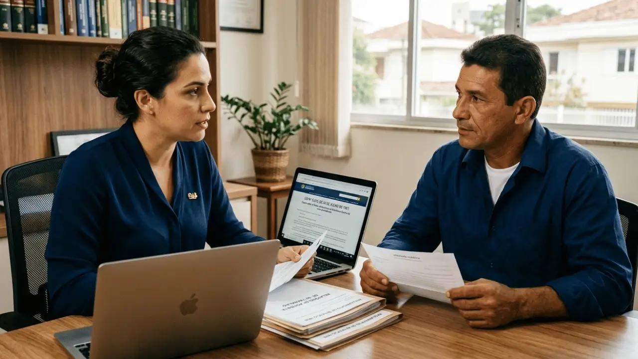 Advogada e cliente